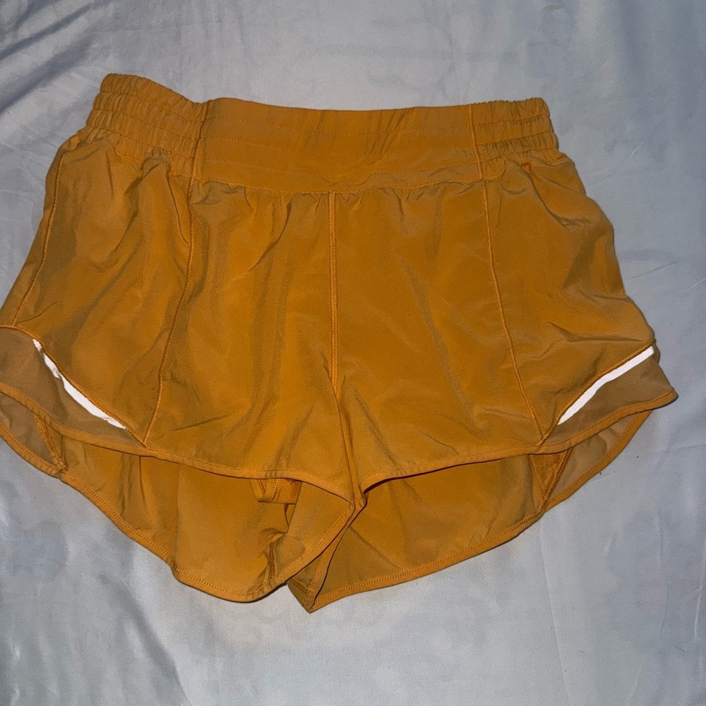 Women's Orange Athletic Shorts
